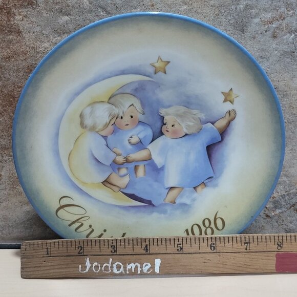 Schmid Hummel Christmas 1986 Tell The Heavens Decorative Wall Hanging Plate - Picture 6 of 11